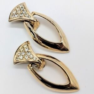 Vintage Art Deco Clip on Earrings